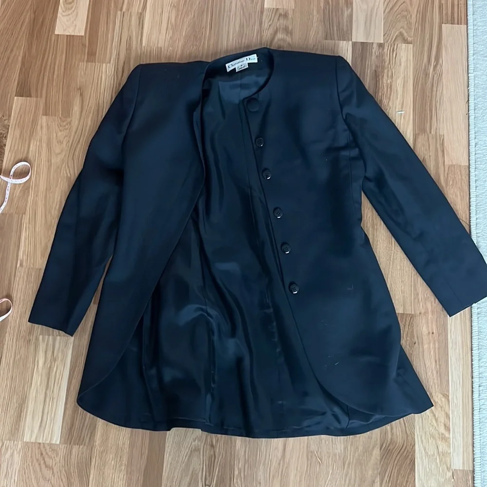 Vintage Christian Dior blazer skirt set